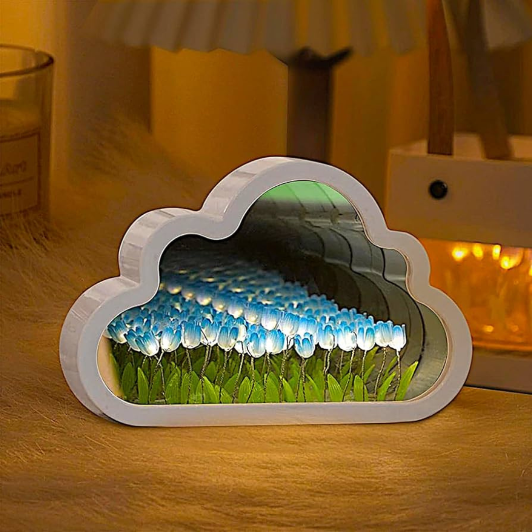 CloudTulip™ - Lámpara Espejo de Tulipanes Infinitos🌷