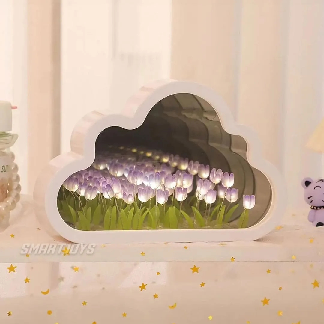 CloudTulip™ - Lámpara Espejo de Tulipanes Infinitos🌷